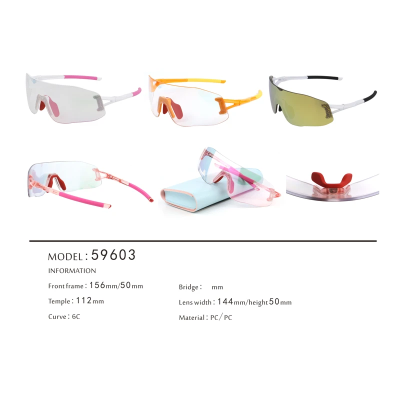 2 Ultrasonic Welding Uni-lens Marathon Jogging Sports Sunglasses